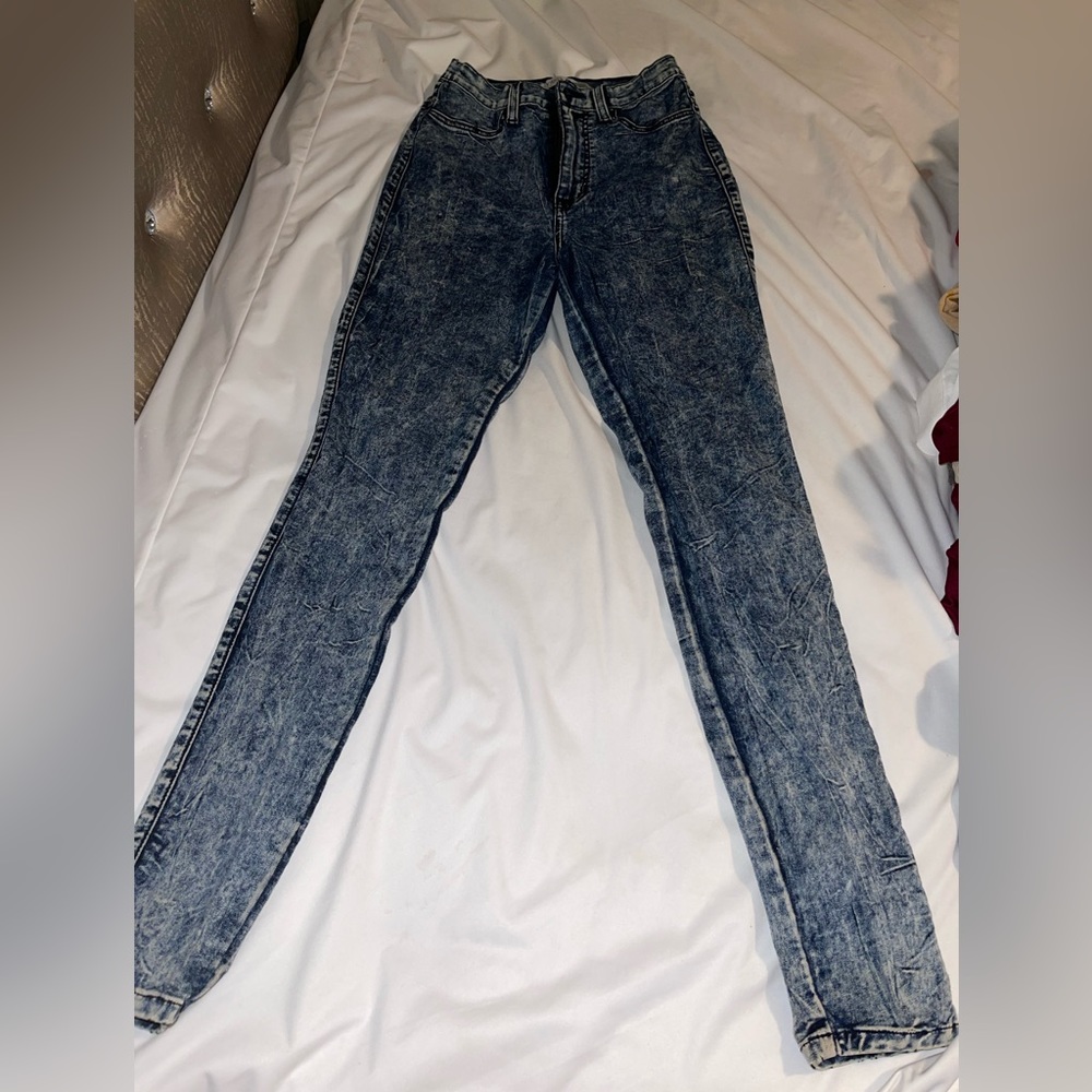 High waist skinny jeans